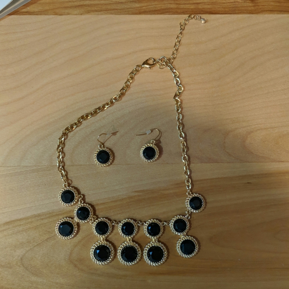 Anne Klein Statement Necklace & Earrings